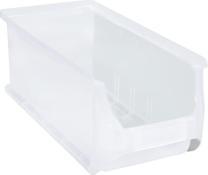 Actual product image Allit Open fronted storage bin, LxWxH 320 x 150 x 125 mm, pack of 18, transparent.
