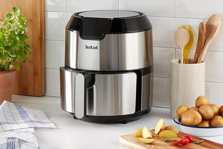 Produktbild Tefal EasyFry Deluxe Heissluftfritteuse (EY401D), Edelstahl