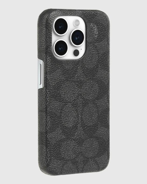 Produktbild Coach Slim Wrap Signature C Hülle – iPhone 15 Pro Hülle (Anthrazit) (Apple iPhone 15 Pro)