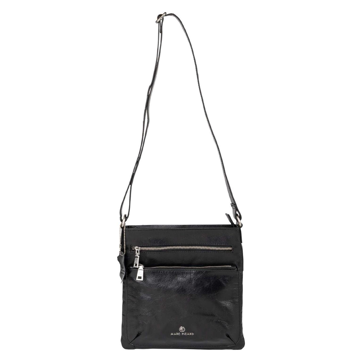 Marc Picard, Damen, Handtasche, Firenze Crossover Bag, Schwarz