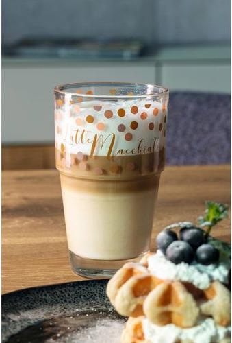Produktbild Leonardo Latte Macchiato-Glas Solo Herz 410 ml, 6 Stück, Transparent (410 ml, 6 x)