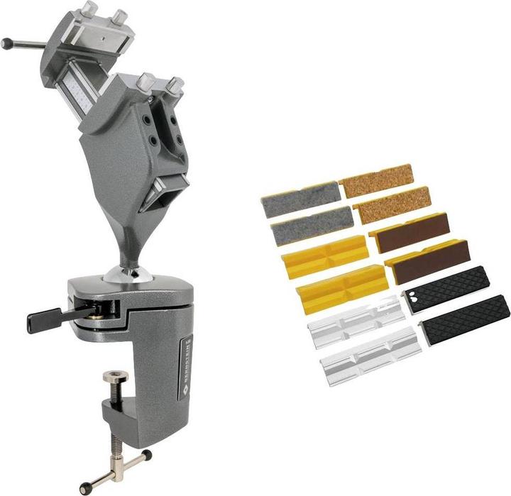 Actual product image Bernstein Kugelgelenk-Schraubstock SPANNFIX 4 zum Anklemmen (inkl. 9-900-SET-100) (100 mm)