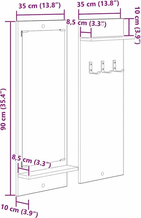 Produktbild vidaXL Kleiderständer