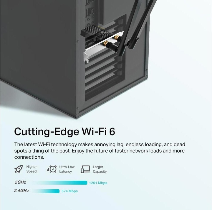 Actual product image TP-Link Archer TX20E Wi-Fi 6 PCIe adapter AX1800 Bluetooth 5.2 (Mini PCI Express)