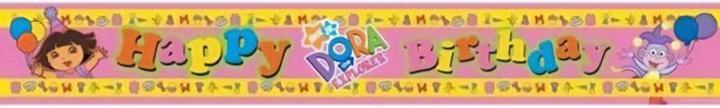 Actual product image Dora The Explorer Happy Birthday Banner (1 pcs.)