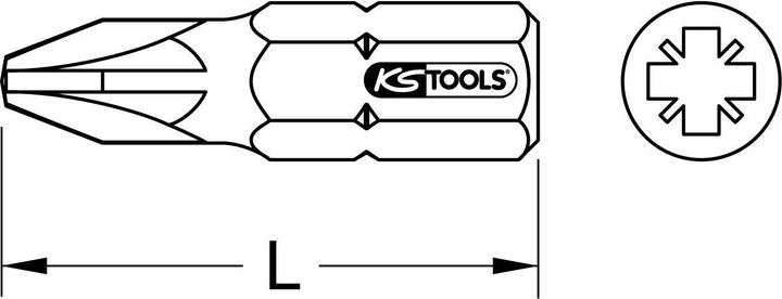 Actual product image KS Tools 918.3045 (Cross Pozidriv PZ)