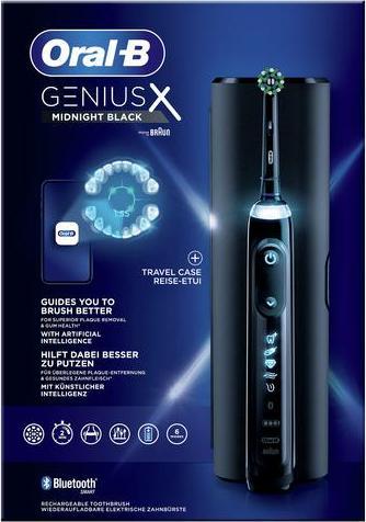 Image du produit Oral-B Brosse à dents électrique Genius X Black (Brosse à dents oscillo-rotative)