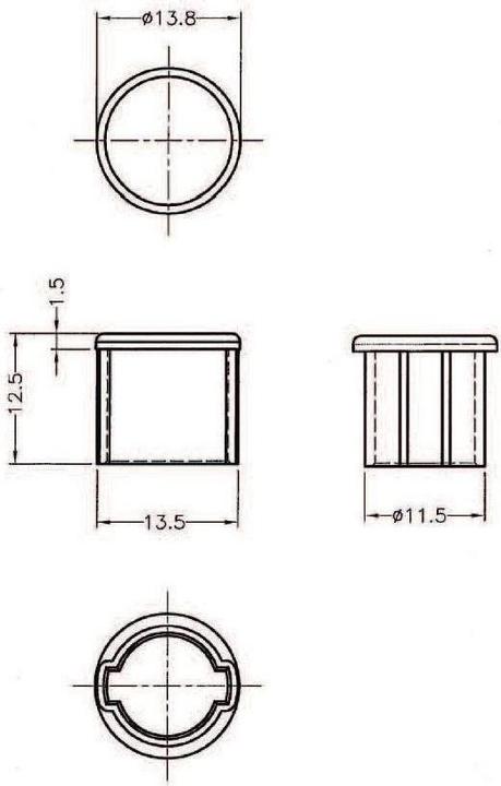 Actual product image Delock BNC port dust cover, 10 pieces (BNC, 1.35 cm)