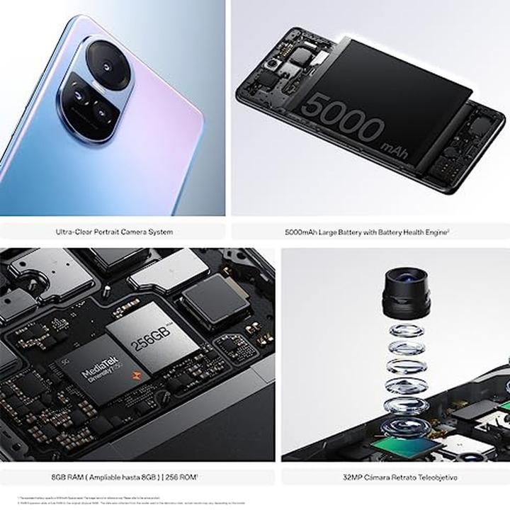 Actual product image OPPO Reno 10 (256 GB, Ice Blue, 6.70", Dual SIM, 5G)