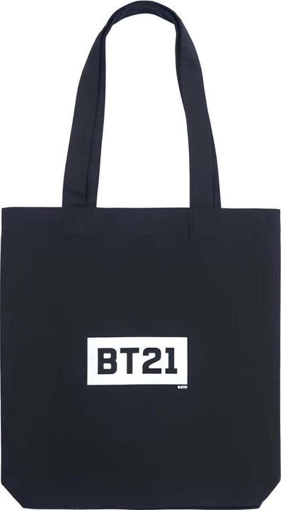 Image du produit BT21 - Sac à provisions en tissu 28x40 cm (Noir)