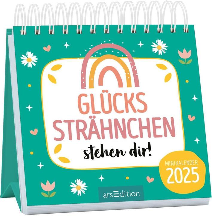 Actual product image Mini monthly calendar Glückssträhnchen st (11.5 x 11.5 cm, Hardcover, German)
