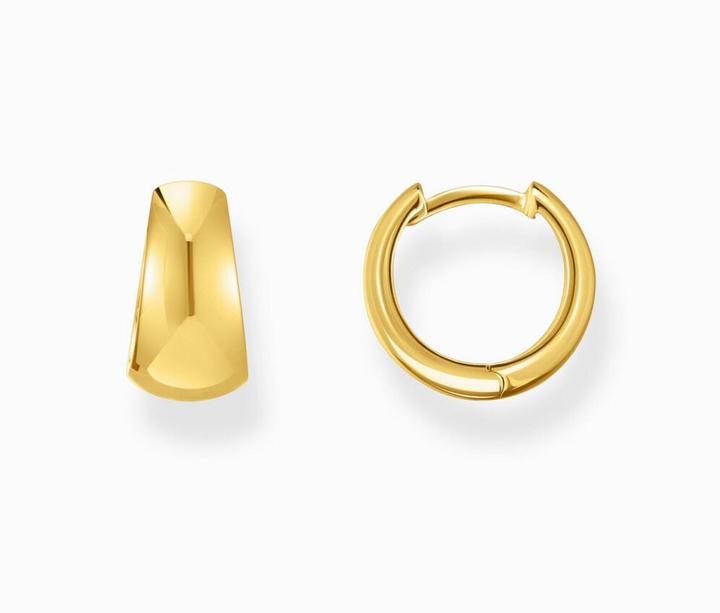 Image du produit Thomas Sabo Créoles de forme trapézoïdale (Argent 925, Or jaune 750 plaqué or)