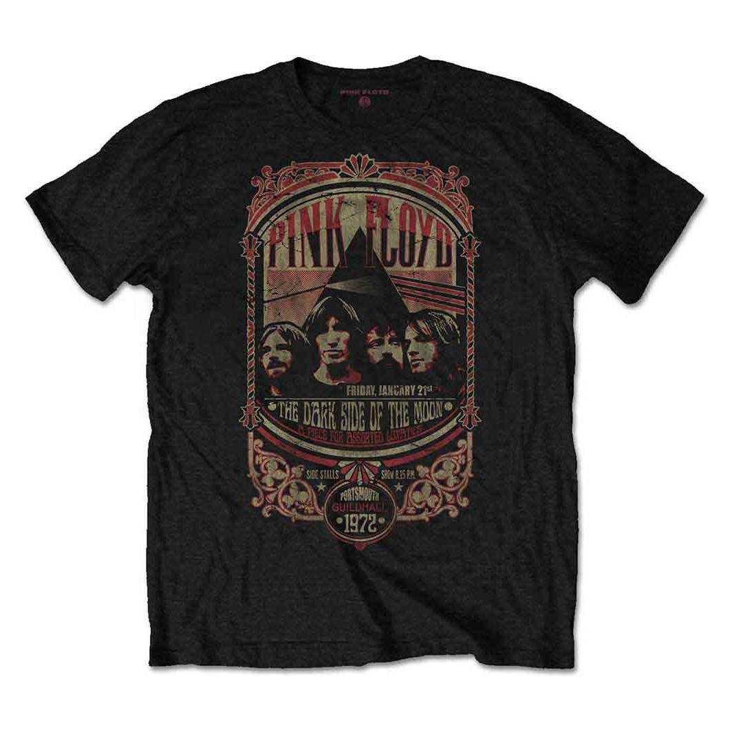 Pink Floyd, Herren, Shirts, Portsmouth 1972, Schwarz, (Xl)