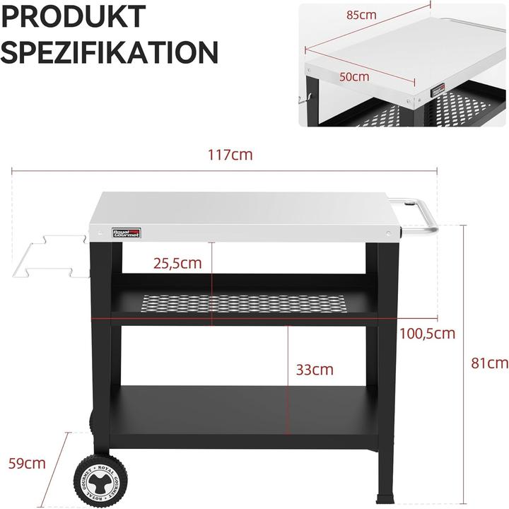 Produktbild Royal Gourmet Grillwagen