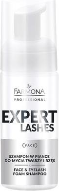 Produktbild Farmona PROFESSIONAL Expert Lashes Face & Eyelash Foam Shampoo szampon w piance do mycia twarzy (100 ml, Flüssiges Shampoo)