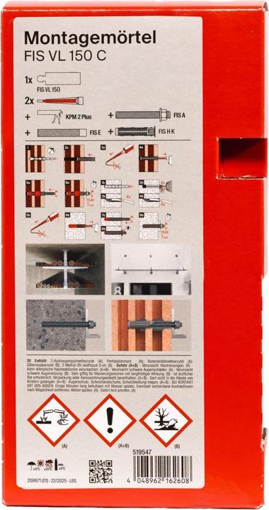 Productafbeelding Fischer Assemblage mortel
