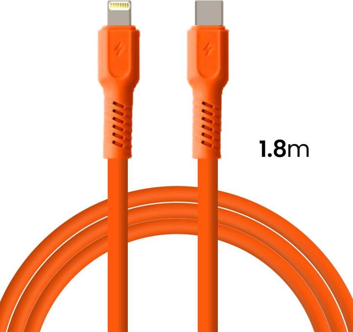 Produktbild Forever COLORUM Kabel USB-C- Lightning 1,8m 2,4A CK12-CL-10 xOrange (1.80 m, USB 3.2 Gen 1, 12 W)