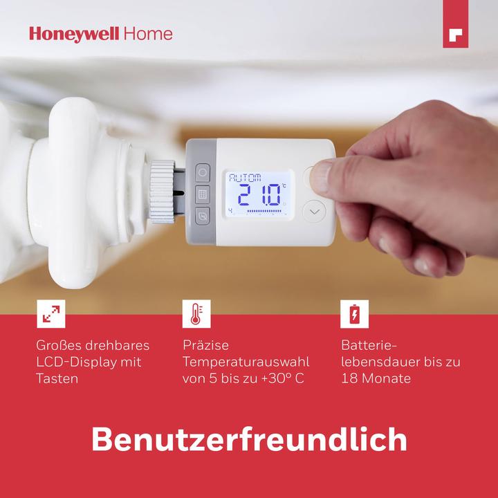 Actual product image Honeywell HR10R Rondostat Radiator thermostat electronic 5 to 30°C