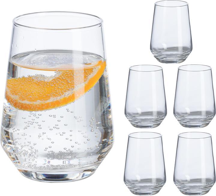 Produktbild Relaxdays 6x Trinkgläser (0.39 l, 6 x)
