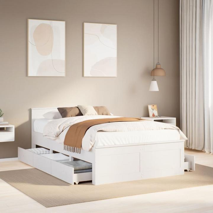 Image du produit VidaXL Lit sans matelas avec tête de lit 120 x 200cm en pin (120 x 200 cm)