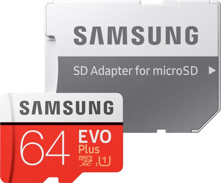 Immagine prodotto Samsung Evo+ (64 GB, microSDXC, U1, UHS-I)