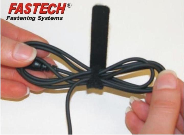 Produktbild Fastech ETK-5-3 Strap, schwarz, 13x200mm (Klettkabelbinder, 200 mm, 10 Stk.)