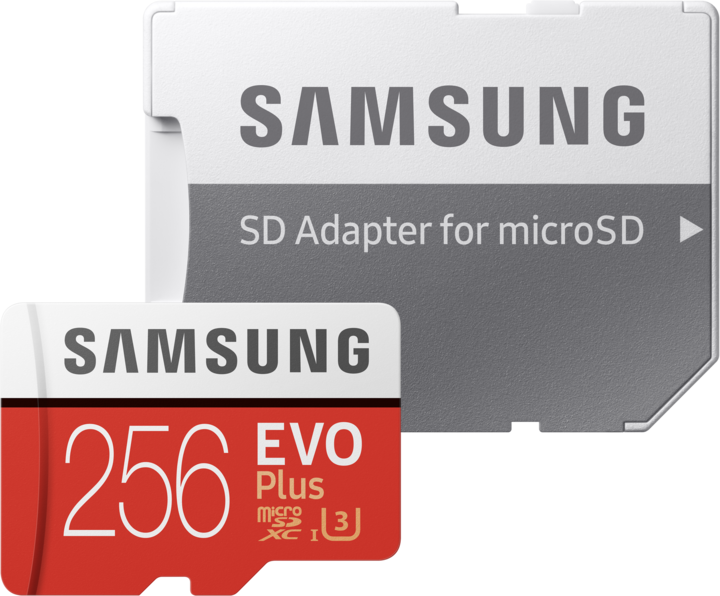 Image du produit Samsung Evo+ (256 Go, microSDXC, U3, UHS-I)