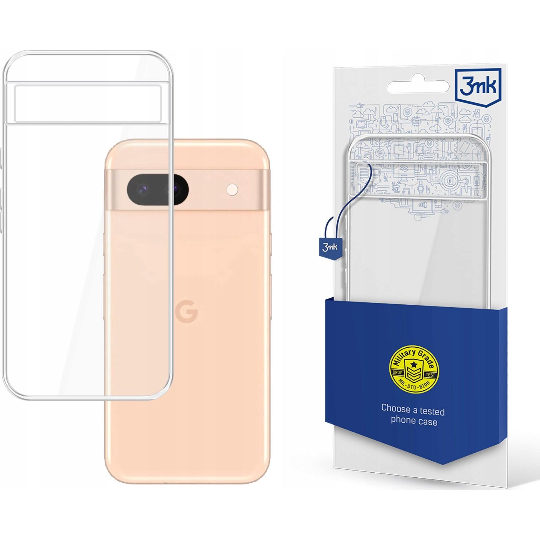 3Mk Trasparente Custodia Google Pixel 8A 5G (Google Pixel 8A), Cover Smartphone,