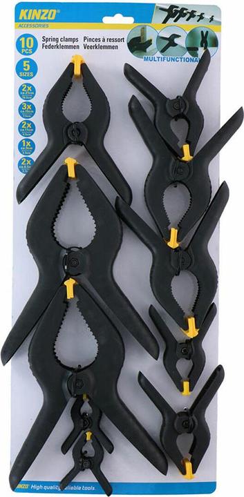 Actual product image Kinzo Spring clamps 10pc (105 mm)