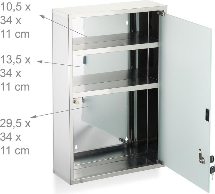 Actual product image Relaxdays Medicine cabinet