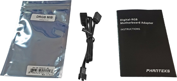 Actual product image Phanteks RGB LED adapter cable