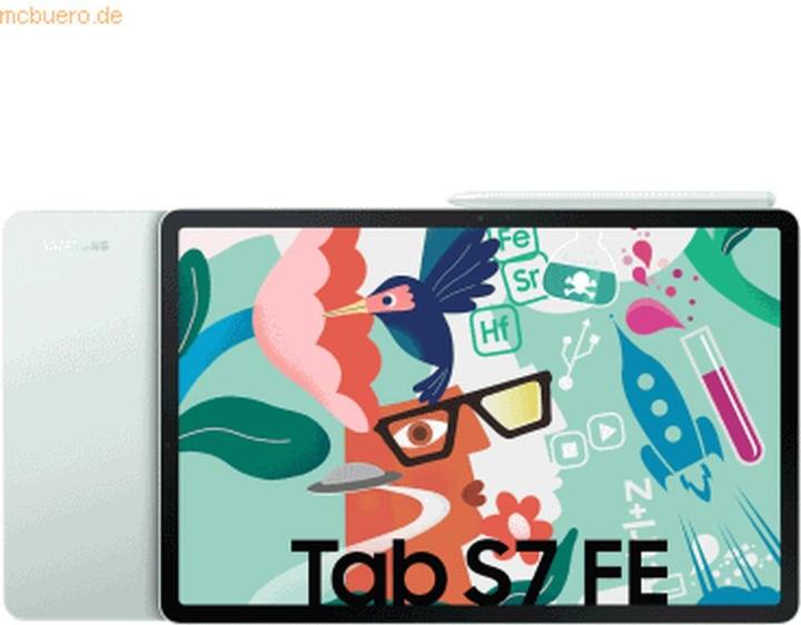 Produktbild Samsung Galaxy Tab S7 FE (nur WLAN, 12.40", 64 GB, Mystic Green)