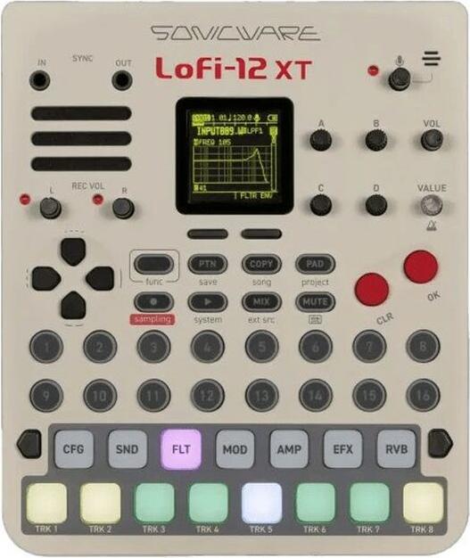 Sonicware Lofi-12 XT (Limited Retro Color) - Cyfrowy sampler Lo-Fi (limitowany kolor retro)
