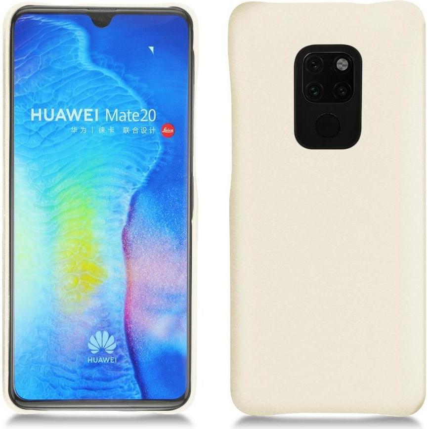 Noreve Lederschutzhülle (Huawei Mate 20), Smartphone Hülle, Weiss