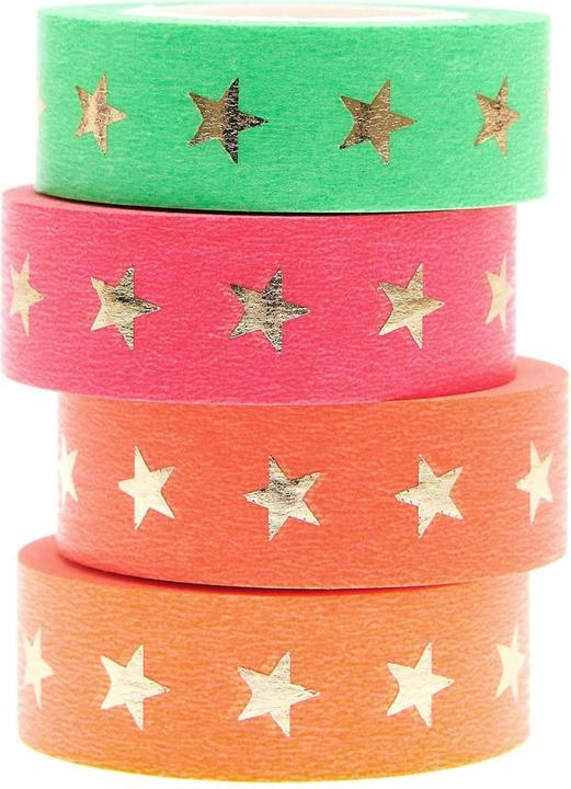Orange fluo, Rose néon, Vert fluo