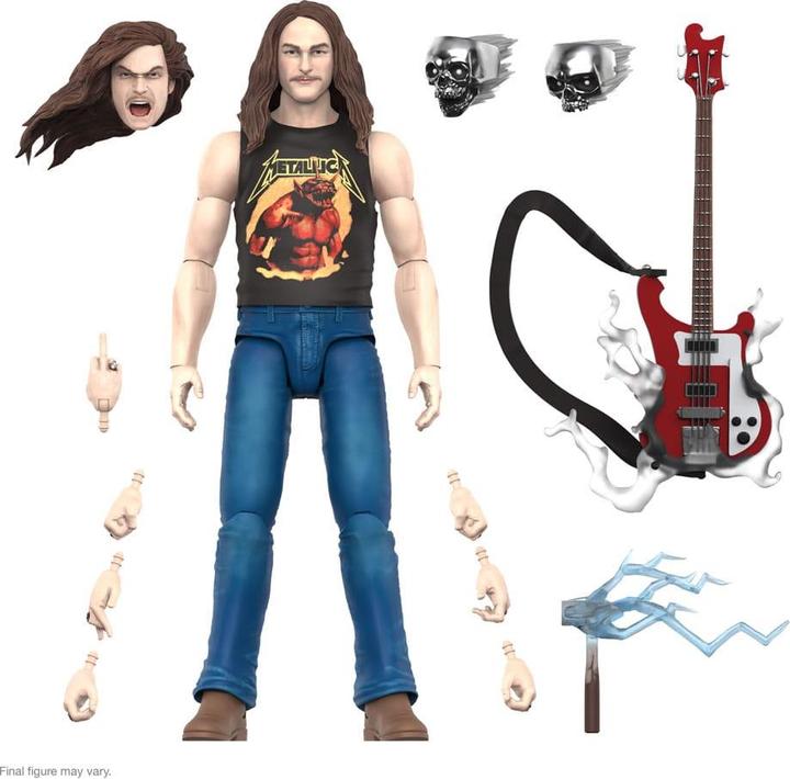 Actual product image Super7 Metallica Ultimates action figure Wave 2 Cliff Burton 18 cm