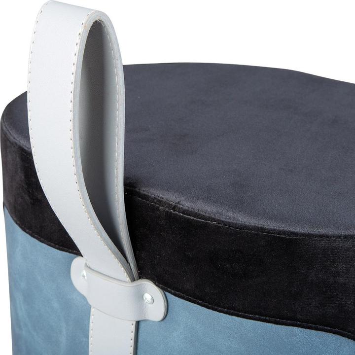 Produktbild Inter Link Hocker Viviane Samt schwarz