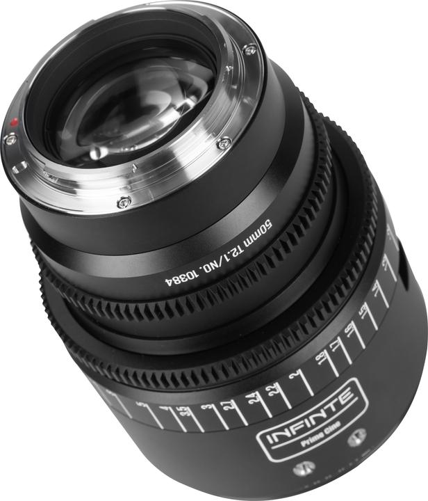Actual product image 7artisans 50T21B-PL INF 50mm T2.1 INFINTE PL Mount (Black) (L-Mount)