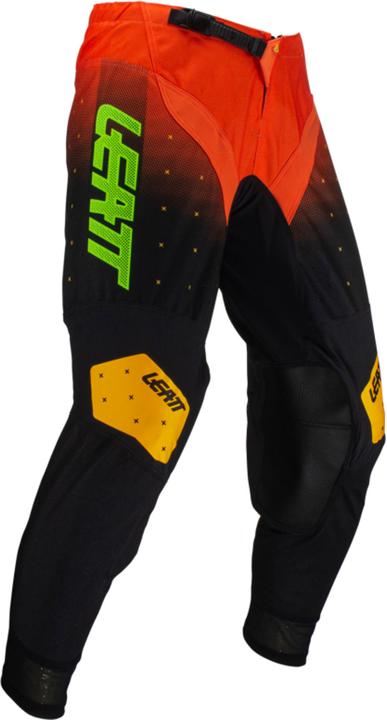 Leatt Pant Moto 4.5 Citrus schwarz-lime-rot XL (Herren, Normalgrösse, XL)