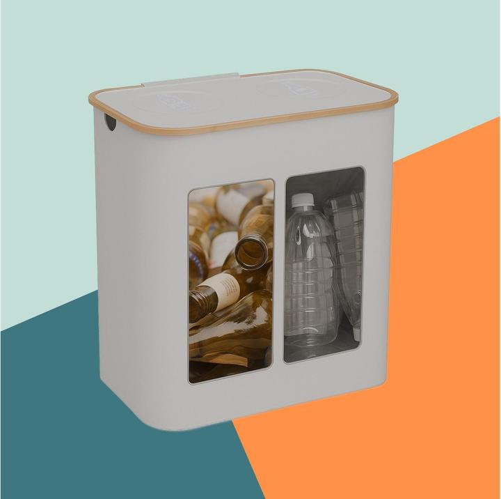 Produktbild Relaxdays Pfandflaschen-Sammelbehälter 2 Fächer (140 l)