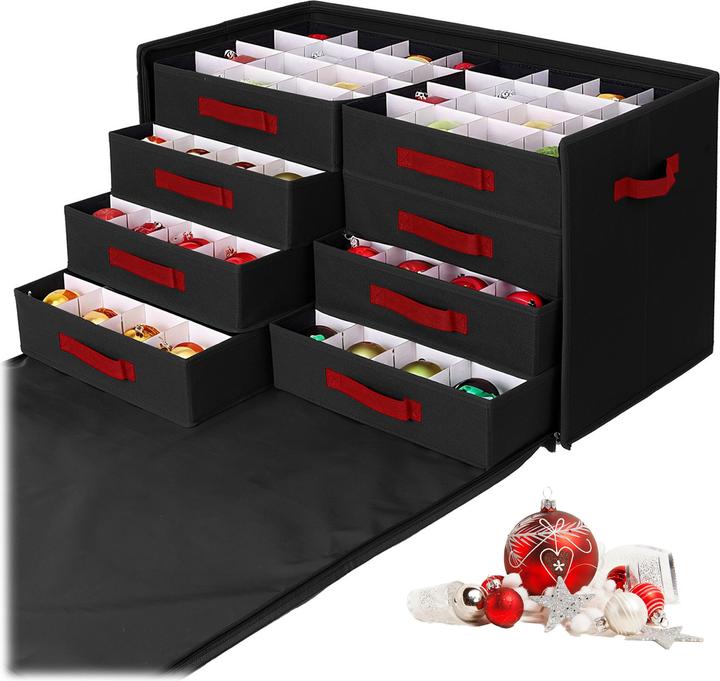 Produktbild Relaxdays Weihnachtskugel Aufbewahrungsbox (73 cm, 1x)