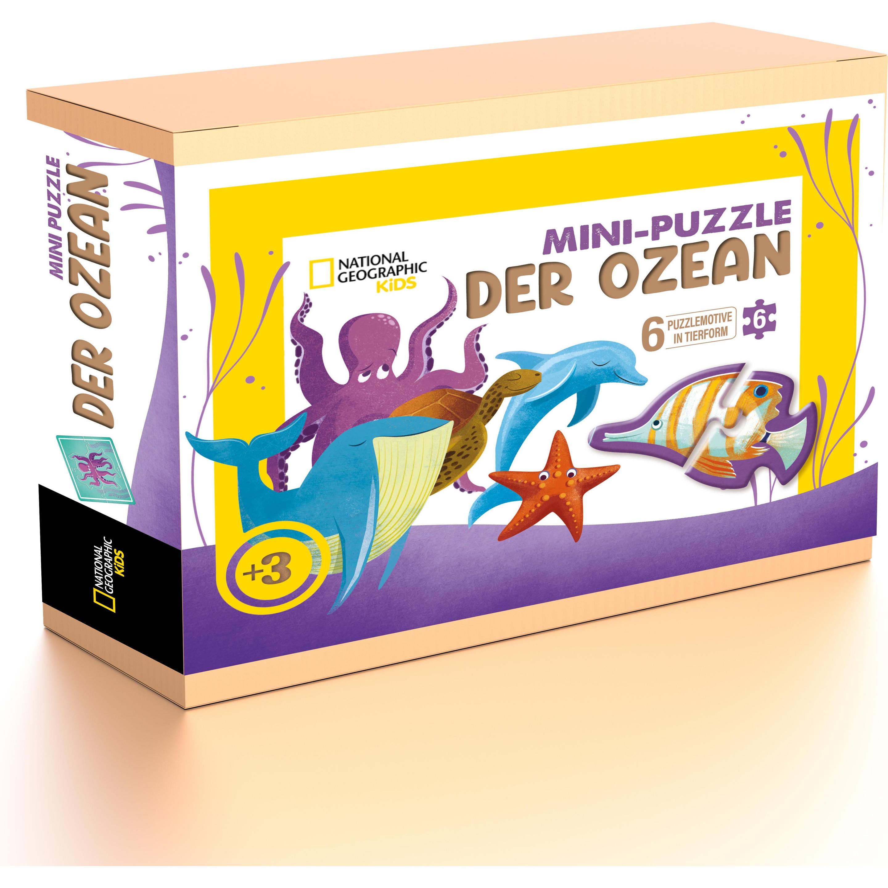 National Geographic Mini-Puzzle Der Ozean (6 Teile)