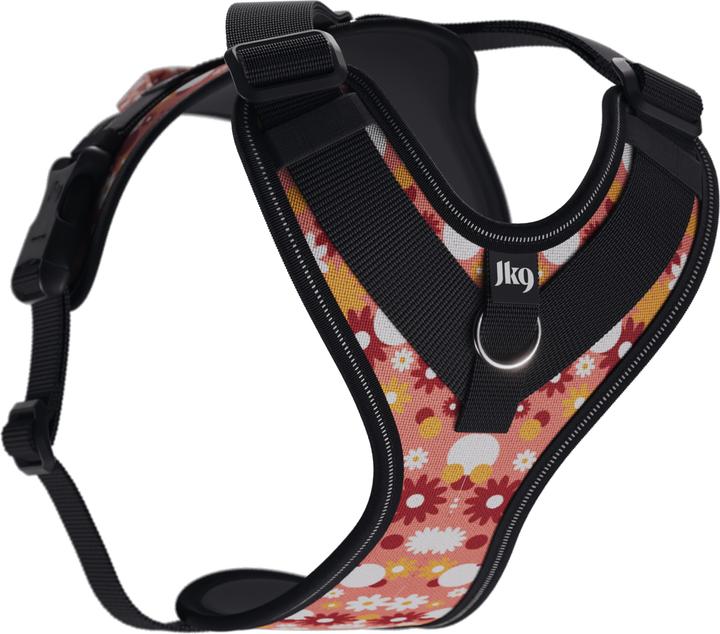 Produktbild Julius-K9 K9 Longwalk light sele w/handle+trackerpocket,Pink flower,L (L, Hund, Hundesport)