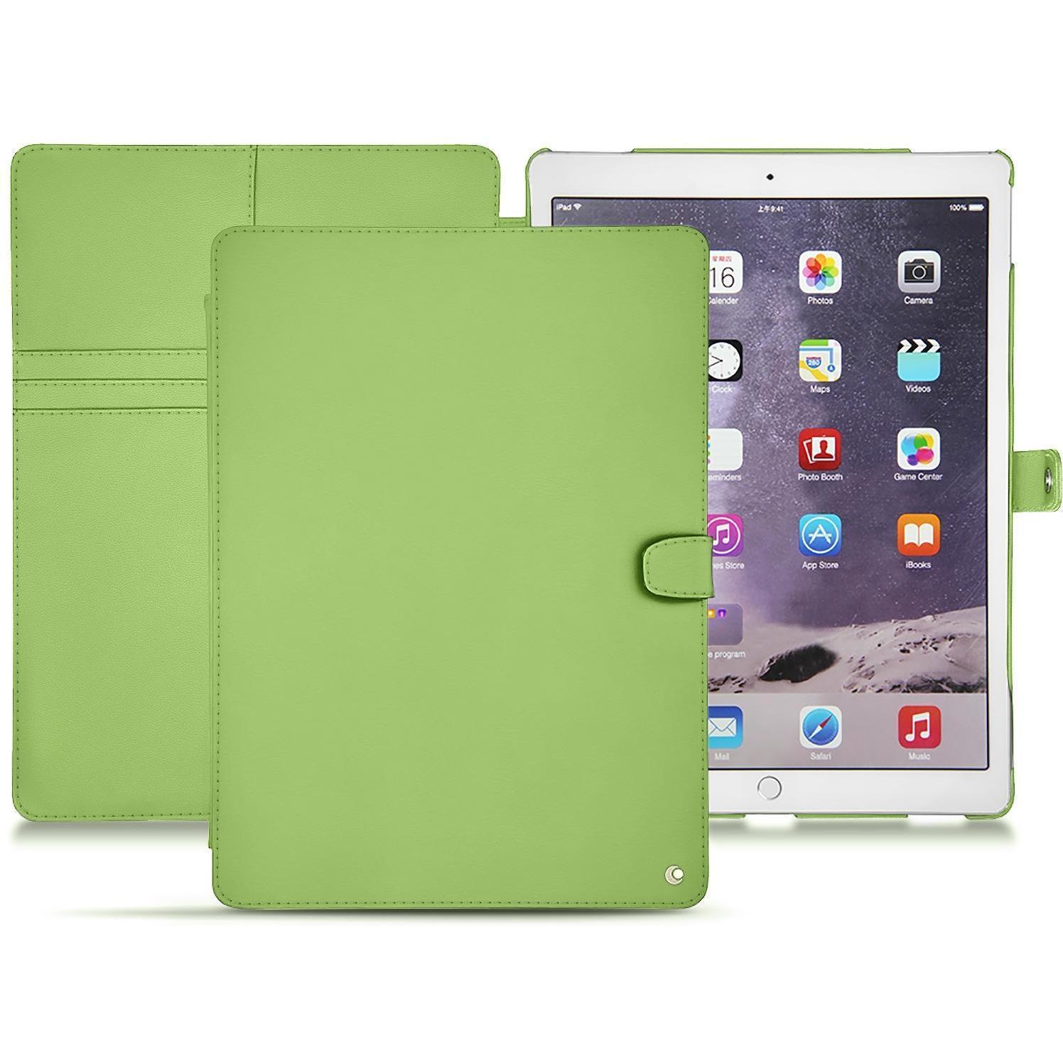 Noreve Lederschutzhülle Wallet (iPad Pro 12.9), Tablet Hülle, Grün