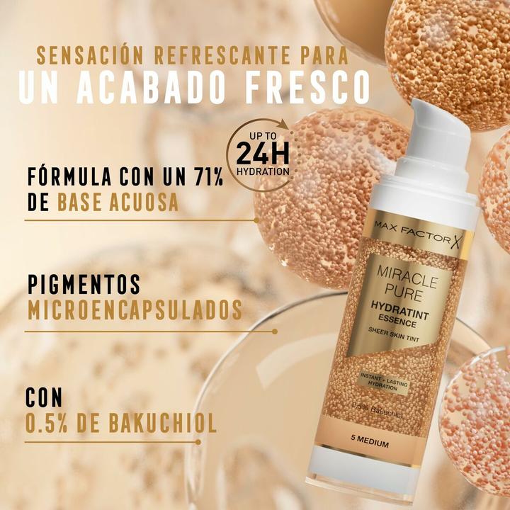Produktbild Max Factor Foundation Miracle Pure Hydratint Essence 3 Light, 30 ml (3 Light)