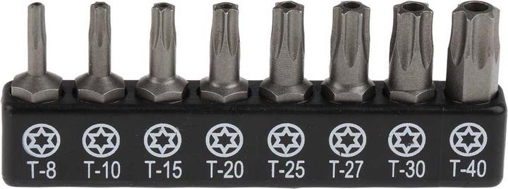 Actual product image RS PRO Bit set (Hexagon socket TX M10, Hexagon socket TX M15, Hexagon socket TX M20, Hexagon socket TX M25, Hexagon socket TX M27, Hexagon socket TX M30, Hexagon socket TX M40, Hexagon socket TX M8)