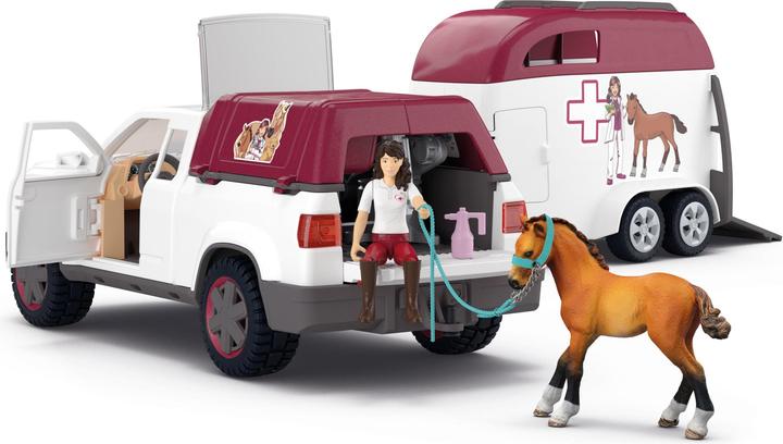 Actual product image Schleich Mobile Tierärztin mit Anhänger