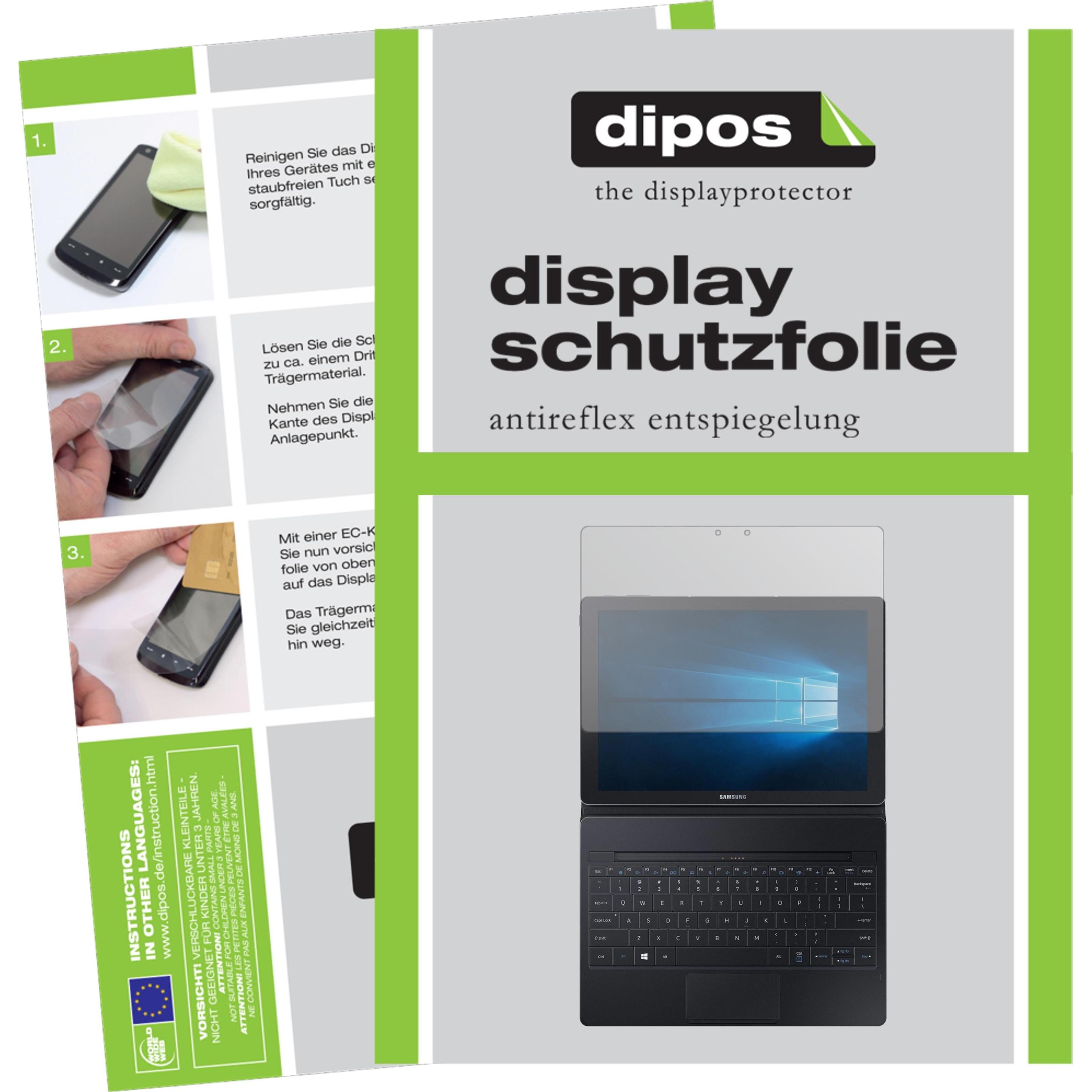 Dipos Displayschutzfolie Antireflex (2 Stück, Galaxy Tab Pro S), Tablet Schutzfolie