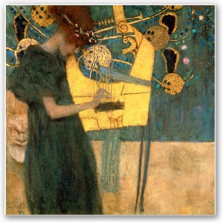 Image du produit Trenddeko Klimt - La musique (30 x 30 cm)