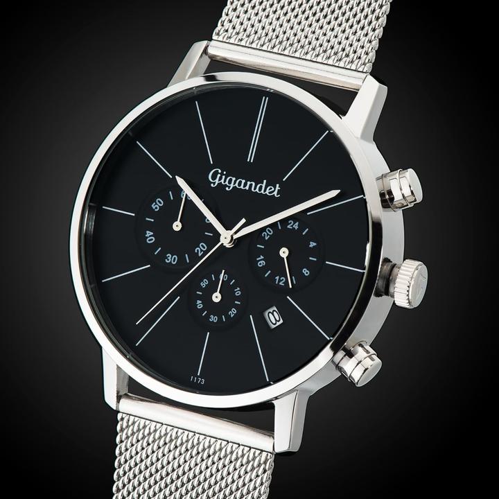 Produktbild Gigandet Elegante Chronograph mit Datum, Stoppfunktion und Wasserdichtigkeit (Analoguhr, Chronograph)